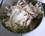 簡単!白菜ときのこの 挽き肉 和風餡掛け作り方3写真