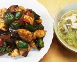鶏ササミと茄子、ピーマンの味噌炒め作り方6写真