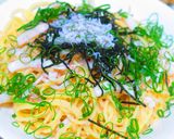 簡単！明太子とイカとシラスのスパゲティ作り方4写真
