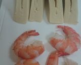こうや豆腐とエビのチーズサンドピカタ作り方1写真