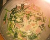 ほうれん草とベーコンのクリームパスタ作り方4写真