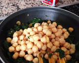 ひよこ豆とほうれん草のスペイン風炒め煮作り方3写真