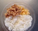 簡単☆フレーフレー☆応援そぼろご飯くん作り方5写真
