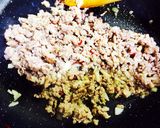 筍と挽き肉の胡麻たっぷり炒め作り方3写真