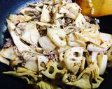 筍と挽き肉の胡麻たっぷり炒め作り方4写真