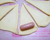 卵と牛乳♪簡単成形☆ウィンナーロールパン作り方7写真