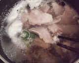 はまちの刺身の残り物で♪はまちラーメン作り方3写真