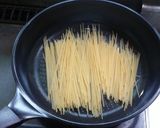 ベーコンほうれん草テキトークリームパスタ作り方2写真