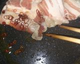 豚バラ肉とキャベツの♡ワンポットパスタ作り方1写真