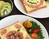 ハロウィンおばけトースト♬朝食やランチに作り方5写真