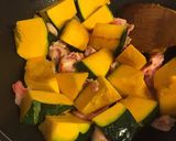 かぼちゃのほっくり煮☆豚バラ肉入り作り方2写真