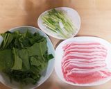 ☆ほうれん草と豚肉のしゃぶしゃぶ☆作り方1写真