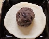秋のおやつランチ♪美味♪里芋あんのお焼き作り方5写真