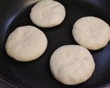 秋のおやつランチ♪美味♪里芋あんのお焼き作り方7写真
