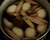 味噌とキムチの素で、味付け玉子入り煮もの作り方2写真