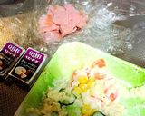 簡単、フライパンで冷やご飯チーズリゾット作り方2写真