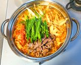 うどん入り牛肉とキャベツのキムチ鍋作り方7写真