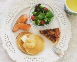 全粒粉、豆乳で＊素朴なパンケーキ作り方7写真
