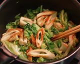 ちくわとキャベツのコクマヨカレー炒め作り方2写真