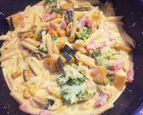 かぼちゃのワンポットパスタ♡ハロウィン♬作り方6写真