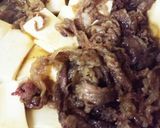 simple♪豆腐と牛肉の煮物作り方6写真