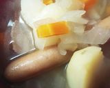 ウインナーとコンソメの野菜スープ作り方5写真