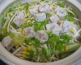 お野菜たっぷり◎ごまみそシュウマイ鍋♨作り方3写真