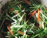 ツナ和え水菜と人参作り方3写真