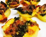 二度美味しい野菜の葉のチーズ焼き作り方7写真