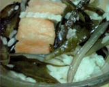 レンジで！茎ワカメと鮭のアボルダージ！飯作り方4写真