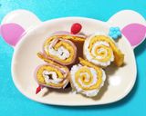 玉子で簡単渦巻き♩ お弁当に♫作り方3写真