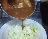 キャベツにカレーをかけてみた、超美味！作り方3写真