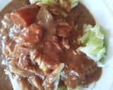 キャベツにカレーをかけてみた、超美味！作り方4写真