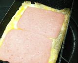 今日の旦那さん弁当 卵焼きはハム入り作り方1写真