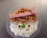 簡単☆フレーフレー☆応援そぼろご飯くん作り方7写真