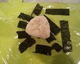 継ぎ接ぎが食べやすい！ハロウィンおにぎり作り方8写真