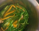 ピーマン昆布和 ブラジルオリンピック風作り方1写真
