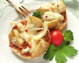 ローズマリーポテトのミートソーストースト作り方8写真