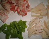 簡単！たけのこ☆豚のケチャップ炒め作り方1写真