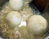 癒しのほっこり姿と味♡かぶの挽肉あんかけ作り方3写真
