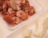 もも肉と長いも丼作り方1写真