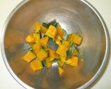 甘くて美味しいかぼちゃのサラダ作り方1写真