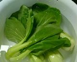 (σ・∀・)σ　青梗菜・バラ肉とろみ炒め作り方1写真