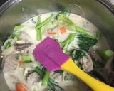 ヘルシー☆具沢山☆豆乳シチュー味噌仕立て作り方5写真