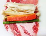 ☆肉巻き野菜☆塩麹ロース柔らか作り方3写真