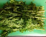 レンジで簡単！春菊のおひたし作り方1写真