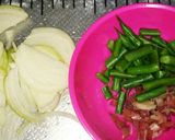 インゲンともずくの味噌汁作り方1写真