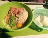 豆腐ハンバーグ☆きのこのあんかけ作り方1写真