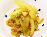セロリの麺つゆ炒め セロリ克服作り方3写真