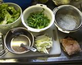 ひき肉とレタスの春雨炒め作り方1写真